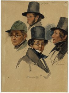 Franz Kugler, Karl Stawinsky, Peter Joseph Lenné, E. B. J. Raupach () de Franz Krüger