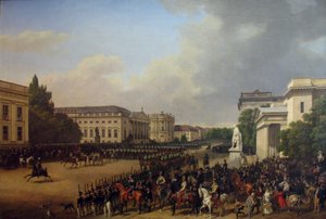 Alemão: Desfile na Opernplatz em Berlim Desfile na Opernplatz de Franz Krüger