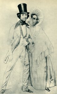 Paul e Amalie Taglioni, 1839, 1943. de Franz Krüger