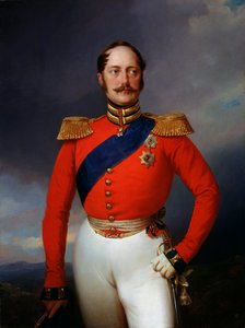 Retrato do imperador Nicolau I, 1796-1855, 1847. de Franz Krüger