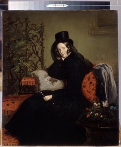 Retrato da Imperatriz Alexandra Fedorovna (nascida Charlotte da Prússia) de Franz Krüger