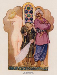 Mulher vendida como escrava (aguarela) de Franz Kuna