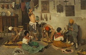 Italiano: Venetian rosary turners Venetian rosary turners