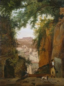 Vista da tumba de Virgílio para a cidade de Nápoles
