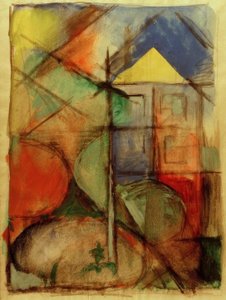 Composição abstrata de Franz Marc