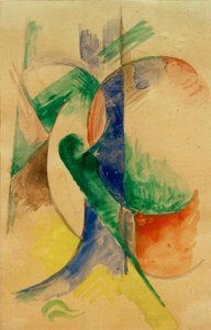 Composição abstrata de Franz Marc