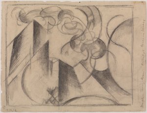 Desenho abstrato de Franz Marc
