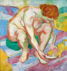 Nu com gato de Franz Marc