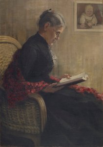 Retrato da mãe do artista de Franz Marc