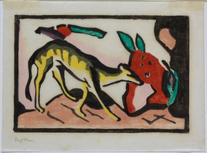 Criatura fabulosa de Franz Marc