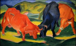 Vacas de Combate, 1911. de Franz Marc