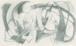 Franz Marc - Caderno de desenho do campo - Folha 13 de Franz Marc