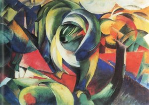 Alemão: Der Mandrill O mandril de Franz Marc