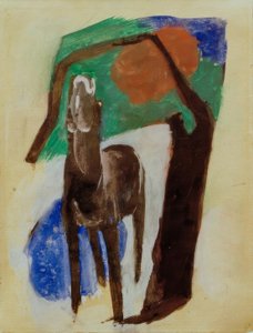 Cavalo lamentando de Franz Marc