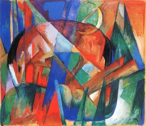 Criatura mítica II (cavalo) de Franz Marc