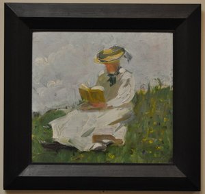 Mulher a ler no verde de Franz Marc
