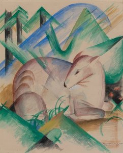 Veado-vermelho 1913 de Franz Marc