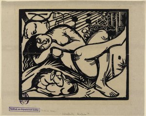 Pastora adormecida de Franz Marc