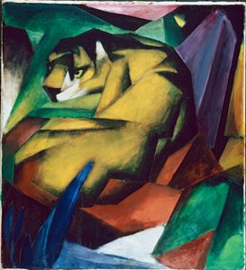 O tigre, 1912 de Franz Marc