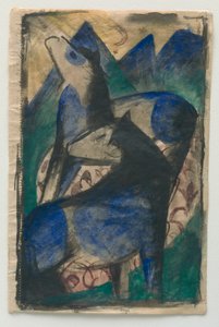 Dois Cavalos Azuis. de Franz Marc