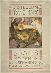 Dois gatos de Franz Marc