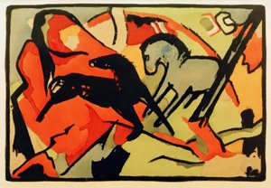 Dois cavalos de Franz Marc