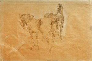 Dois cavalos de Franz Marc