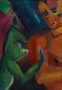 Macaco e humano de Franz Marc