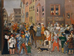 A entrada do rei Rodolfo de Habsburgo em Basileia em 1273