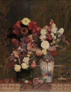 Flores de Outono com vaso