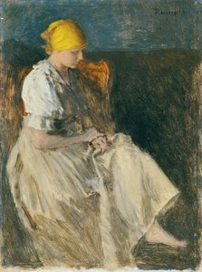 Menina sentada