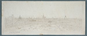 Vista de Viena do Palácio Belvedere de Franz Schmied