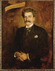 Johann Strauss filho ... (pintura sobre tela) de Franz Seraph von Lenbach