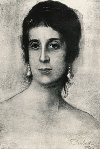 Retrato de Laura Acton (Nápoles de Franz Seraph von Lenbach