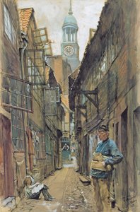 Um beco em Hamburgo, 1891