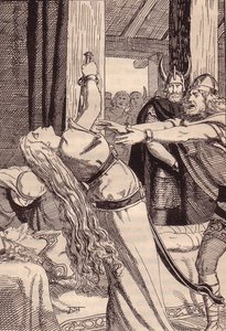 Ilustração para The Edda: Germanic Gods and Heroes por Hans von Wolzogen