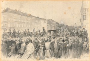 Procissão de Alexandre II, 1862. de Franz Teichel