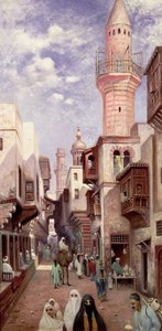 Uma cena de rua árabe de Franz Wilhelm Odelmark