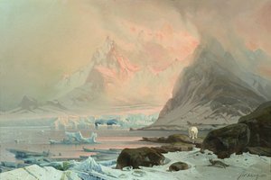 Noite de Verão, Spitsbergen de Franz Wilhelm Schiertz