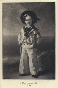 Rei Eduardo VII quando criança, com seis anos de idade