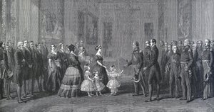 Rainha Vitória da Inglaterra (1819-1901) recebendo Louis-Philippe I (Louis Philippe d