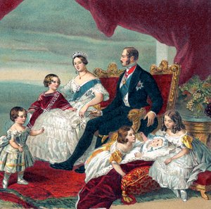 A Rainha Vitória de Inglaterra e a sua família