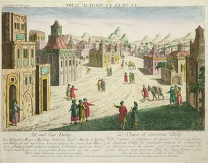 Velha e Nova Deli (aquatint)