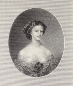 Retrato da imperatriz Elisabeth da Áustria, ca 1855.