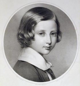 Albert, Príncipe de Gales (1841-1910), original gravado por Thomas Fairland, publicado por M. und N. Hanhart, 1852 (litografia) de Franz Xaver Winterhalter