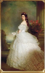 A imperatriz Elisabeth com um vestido estrelado (óleo sobre tela) de Franz Xaver Winterhalter