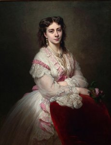 Retrato da Condessa Maria Branicka 1843-1918, nascida Princesa Sapieha, 1865 de Franz Xaver Winterhalter