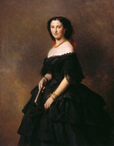 Retrato da duquesa Elizaveta Alexandrovna Baryatinskaya, princesa Chernysheva 1826-1902 do née. de Franz Xaver Winterhalter