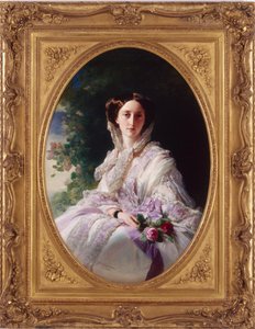 Retrato da Grã-Duquesa Olga Nikolaevna da Rússia 1822-1892, Rainha de Württemberg, 1856 de Franz Xaver Winterhalter