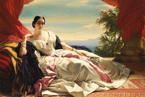 Retrato de Leonilla Ivanovna Baryatinskaya, Princesa zu Sayn Wittgenstein 1816-1918, 1843 de Franz Xaver Winterhalter